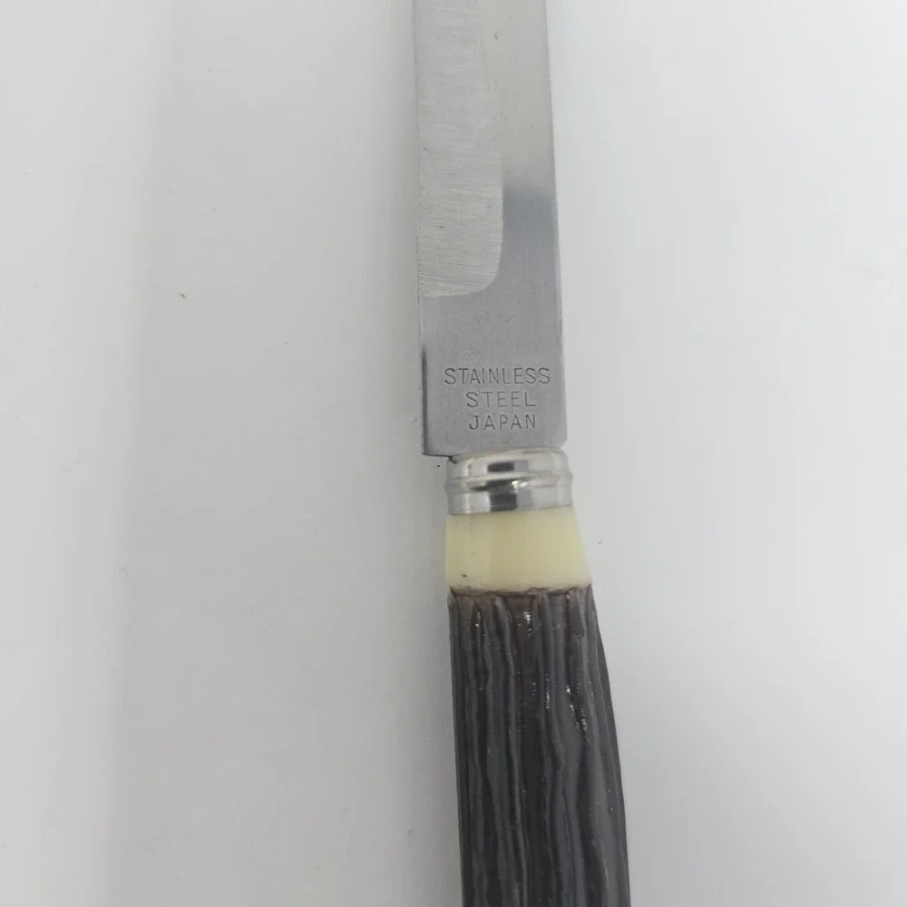 Vintage Set of 6 Hollow‎ Ground Stainless Steel Steak Knives From JAPAN